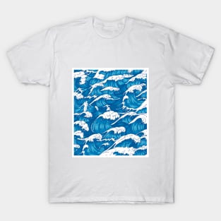 Ocean Waves Framed T-Shirt